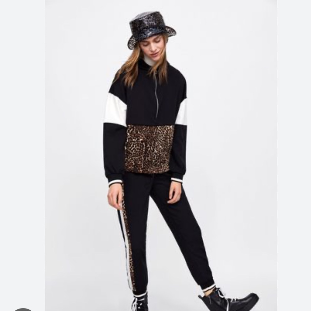 Zara Leopard Track Suit - (SET)